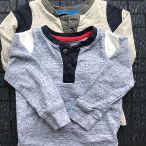 Baby Gap Henley long sleeve shirts